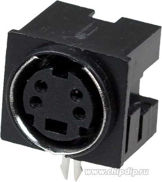 1-480, разъем mini DIN 4 контакта (s-vhs) гнездо пластик на плату
