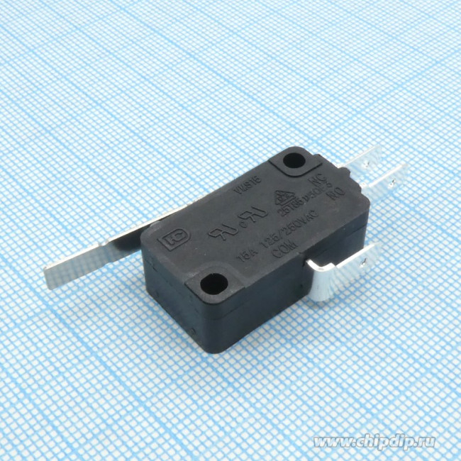 VMS15-02N-70G-G, микропереключатель с лапкой 250В 15А (аналог B180E)