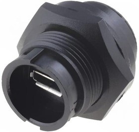 DCP-USBCB-F, Гнездо; адаптер; Data-Con-X; на панель,гайка спереди,скрученный