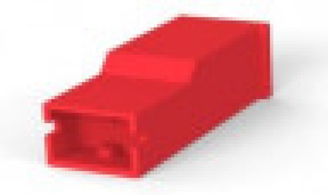154719-2, Housing Positive Lock Receptacle Insulator Straight Polyamide 6/6 Red Bag