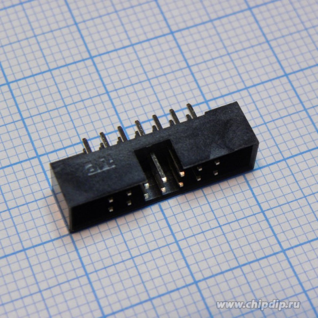 BH2-14 (DS1014-14) (IDC2-14MS), Вилка на плату прямая 14pin 2.00мм