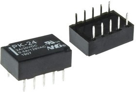 PK-24V, DC24V 0.5A 125VAC / 2A 30VDC (2 Form C) (AgPd) 0.2W, поляризованное, 2 обмотки / PK-24V PK-24V, DC24V 0.5A 125VAC / 2A 30VDC (2 Form C) (AgPd) 0.2W, поляризованное, 2 обмотки / PK-24V