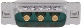 3003W3PXX56N40X, D-Sub Mixed Contact Connectors 3W3 M R/A .283 LOADED POWER 3003W3PXX56N40X, D-Sub Mixed Contact Connectors 3W3 M R/A .283 LOADED POWER