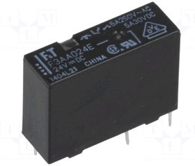 FTR-F3AA024E-HA, Реле 1 пер. 24VDC/5A, 250VAC