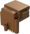 RND 205-01135, Circular Connector, M8, Socket, Straight, Poles - 3, Solder, Panel Mount