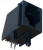 RJE02-166-0220, Modular Connectors / Ethernet Connectors 6P 1 Port Mod Jack No Shield/Flange