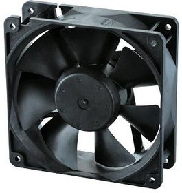 11938KA-12M-EA-00, DC Fans DC Tubeaxial Fan, 119x119x38mm, 12VDC, 118CFM, Flange Mount, Lead Wires
