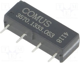 3570.1333.053, Реле: герконовое, SPST-NO, Uобмотки: 5ВDC, 500мА, макс.200ВDC, 10Вт