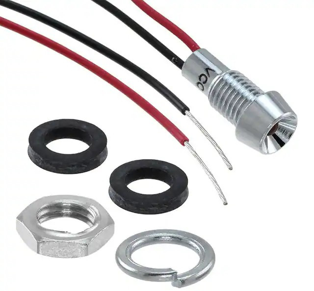 L60D-A28-W, LED Panel Mount Indicators PANEL MNT INDICATOR AMBER 28V