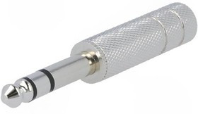 FM1044, Вилка, Jack 6,3мм, "папа", stereo, Кол-во полюс: 3, прямой, пайка