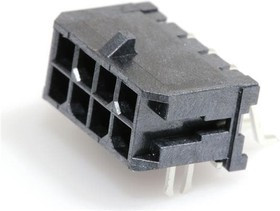 43045-0808, Headers &amp; Wire Housings MicroFit 3.0 RA Hdr Clip DR 30Au 8Ckt