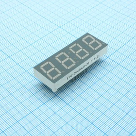 FYQ-5643AUG-21, 14.2mm OK Зелёный 30-80mcd