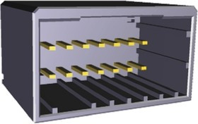 1318124-2, Headers &amp; Wire Housings D2100 HDR V 6P Y