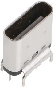 204711-0001, USB Connector, USB-C 3.1 Receptacle, Straight, 24 Poles