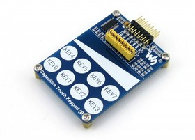 Capacitive Touch Keypad (B), Емкостная сенсорная клавиатура, 8 сенсорных клавиш и 1 линейный датчик Capacitive Touch Keypad (B), Емкостная сенсорная клавиатура, 8 сенсорных клавиш и 1 линейный датчик