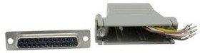 RND 205-00942, D-Sub Adapter, D-Sub 25-Pin Socket / RJ45 Socket