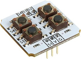 Troyka-Quad Switch, Четырёхкнопочная клавиатура для Arduino проекта Troyka-Quad Switch, Четырёхкнопочная клавиатура для Arduino проекта
