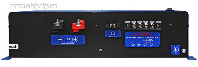 СибВатт 3512 инвертор, преобразователь напряжения DC/AC, 12В/220В, 3500Вт СибВатт 3512 инвертор, преобразователь напряжения DC/AC, 12В/220В, 3500Вт