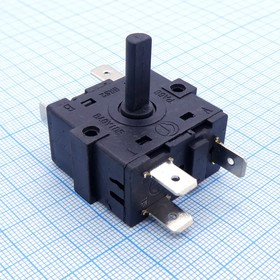 DS XK-2-6p, переключатель четырехпозиционный (3рабочих+выключен) для электроплит
