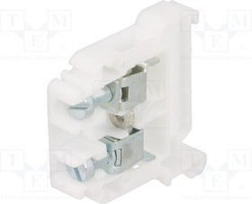 ZG-G10-WH, Соединитель: на рейку, 0,5-10мм2, Кол-во полюс: 1, клеммы: 2, белый