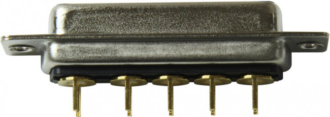 683M5W5203L001, D-Sub Mixed Contact Connectors Coax Combo D Vert PCB 5W5/F/50O/VT