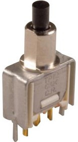 TP11SH9V3BE, Кнопочный переключатель, Tiny, TP Series, SPST, Выкл.-(Вкл.), Plunger, Черный