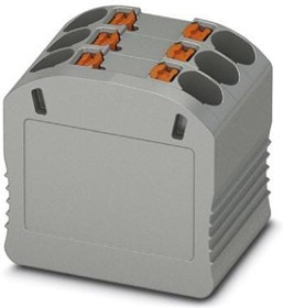 Distribution block, push-in connection, 0.14-2.5 mm², 6 pole, 17.5 A, 6 kV, gray, 3002757