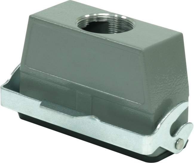 MP009428, Разъем для тяжелых условий, Основа, монтаж на кабель, ввод сверху, Корпус из Алюминия, 1 Рычаг MP009428, Разъем для тяжелых условий, Основа, монтаж на кабель, ввод сверху, Корпус из Алюминия, 1 Рычаг