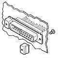 208101-2, D-Sub Tools &amp; Hardware LATCH BLOCK SZ 1-4 (BULK PAK)