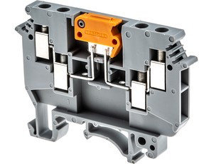 2775210, UDK 4-MTK-P/P Series Grey Feed Through Terminal Block, 4mm², Single-Level, Screw Termination