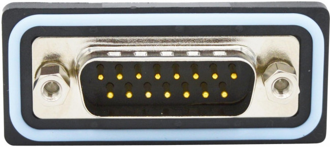 SDF-R15-113L011, SDF 15 Way Right Angle D-sub Connector Plug, 2.74mm Pitch, with 4-40 Screw Locks, Threaded Inserts SDF-R15-113L011, SDF 15 Way Right Angle D-sub Connector Plug, 2.74mm Pitch, with 4-40 Screw Locks, Threaded Inserts