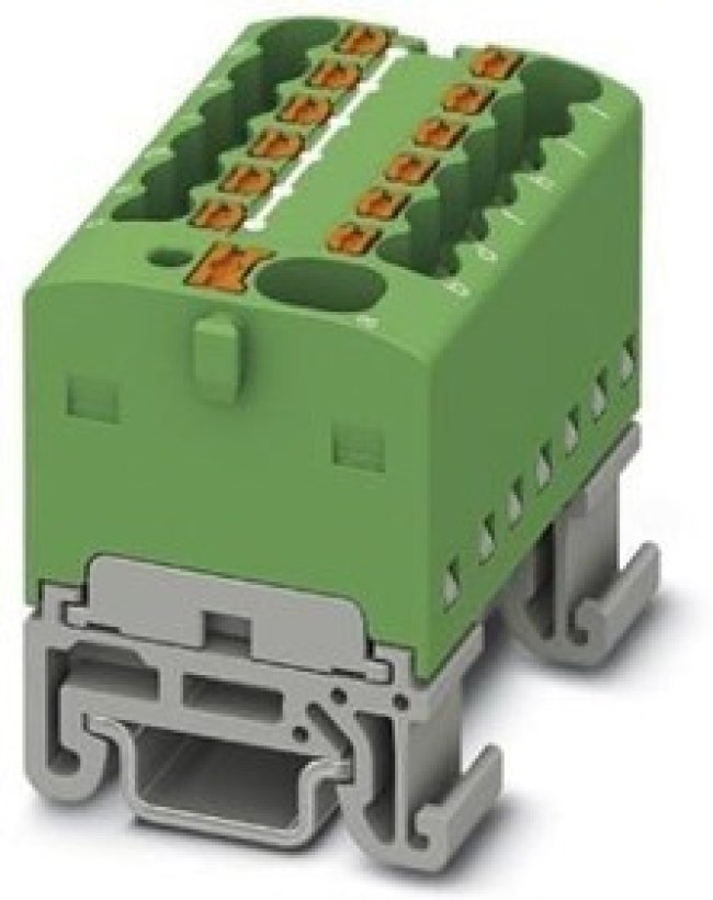 1046989, DIN Rail Terminal Blocks PTFIX 4/12X1 5-NS15A GN 1046989, DIN Rail Terminal Blocks PTFIX 4/12X1 5-NS15A GN