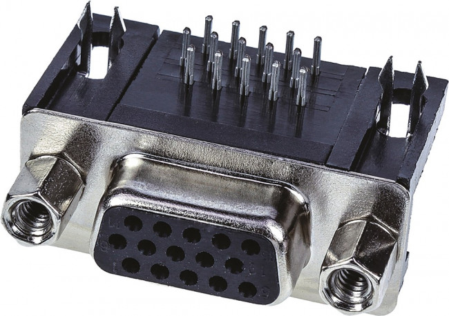 09561527613, D-Sub High Density Connectors 15P SLDR FEMALE R/A THRU HOLE METAL SHL 09561527613, D-Sub High Density Connectors 15P SLDR FEMALE R/A THRU HOLE METAL SHL