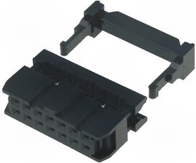 T812114A101CEU, Amphenol 14-Way IDC Connector Socket for Cable Mount, 2-Row