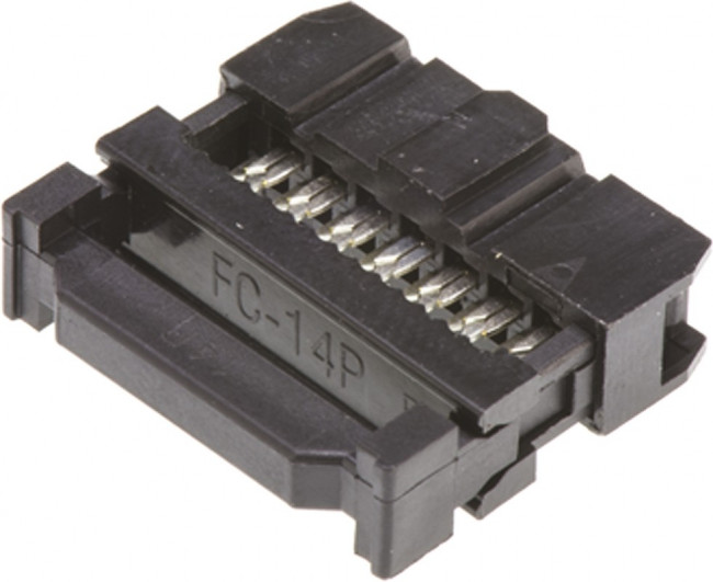 T812114A101CEU, Amphenol 14-Way IDC Connector Socket for Cable Mount, 2-Row