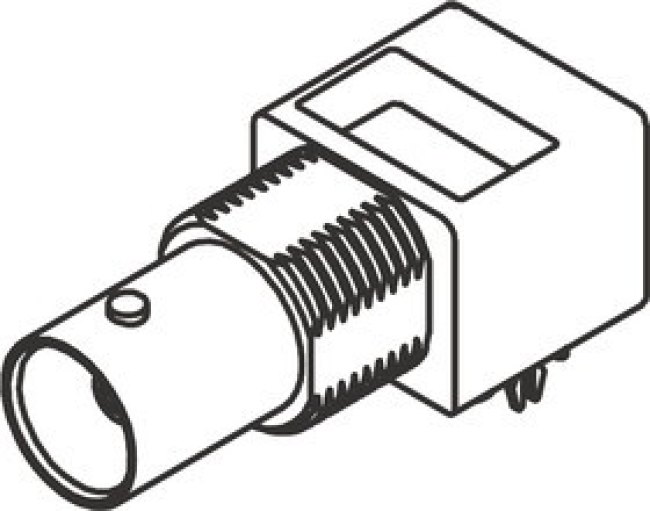 73171-0560, BNC Series, jack PCB Mount BNC Connector, 75, Through Hole Termination, Right Angle Body 73171-0560, BNC Series, jack PCB Mount BNC Connector, 75, Through Hole Termination, Right Angle Body