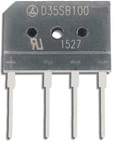 D35SB100, Диодный мост 1kV 10A 1.05V 17.5A 5uA 1kV 400A [D35SB]