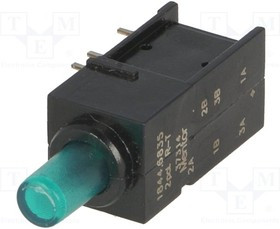 1844.6835, Переключатель: кнопочный, Пол: 2, DPDT, 0,5A/60ВAC, 0,5A/60ВDC