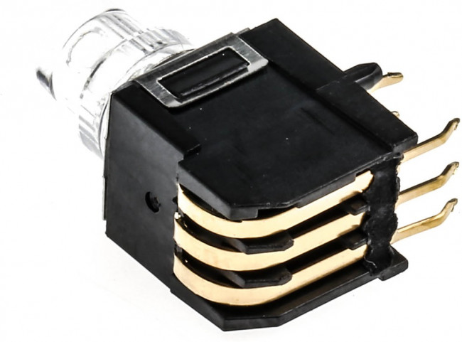 K5V1 GN 43 T, Green Button Tactile Switch, SPDT 100 mA @ 32 V dc 4mm