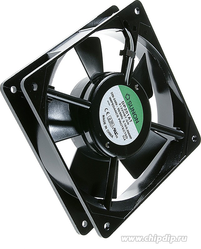 DP201AT2122HBT.GN, Вентилятор осевой, 230В AC, 120x120x25мм, подшипник качения, 112(±7%) куб.м/ч, 44дБА DP201AT2122HBT.GN, Вентилятор осевой, 230В AC, 120x120x25мм, подшипник качения, 112(±7%) куб.м/ч, 44дБА