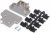 MHDVSL25-K, MHDVSL Series Zinc Angled D Sub Backshell, 25 Way, Strain Relief MHDVSL25-K, MHDVSL Series Zinc Angled D Sub Backshell, 25 Way, Strain Relief