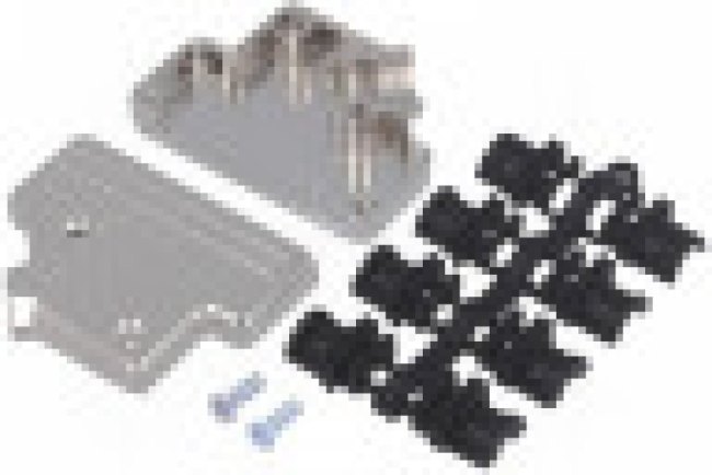 MHDVSL25-K, MHDVSL Series Zinc Angled D Sub Backshell, 25 Way, Strain Relief MHDVSL25-K, MHDVSL Series Zinc Angled D Sub Backshell, 25 Way, Strain Relief