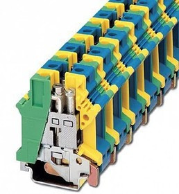 Заземляющие клеммы для выполнения проводки в зданиях UK 16 N-PE/N 3006179