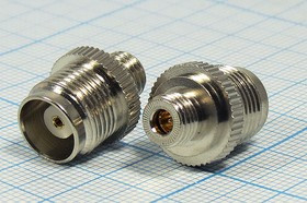 Переходник гнездо UHF - гнездо 2 x UHF; №1222 гн UHF-гн 2 x UHF[переход]\