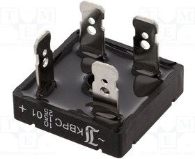 KBPC1501FP-DIO, Диодный мост: однофазный, Urmax: 100В, If: 15А, Ifsm: 270А, KBPC, THT KBPC1501FP-DIO, Диодный мост: однофазный, Urmax: 100В, If: 15А, Ifsm: 270А, KBPC, THT