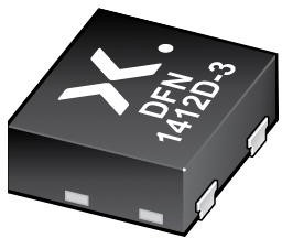 BC817-25QCZ, Биполярный транзистор, NPN, 45 В, 500 мА, 480 мВт, DFN1412D, Surface Mount