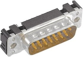 09651616713, D-Sub Standard Connectors DSUB SV ML SSDP STR 09P PL2 GC SLK 4-40