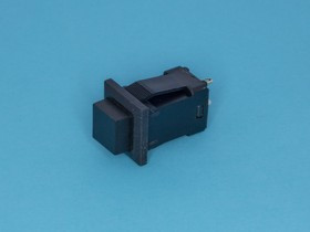 PSW-9BB, Кнопка 15х15 крепление защелка c фиксацией, 220В, черная
