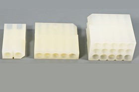 Разъем питания TU вилка, контакты 3x 4, шаг P6.3, монтаж на кабель, TU-3x4M