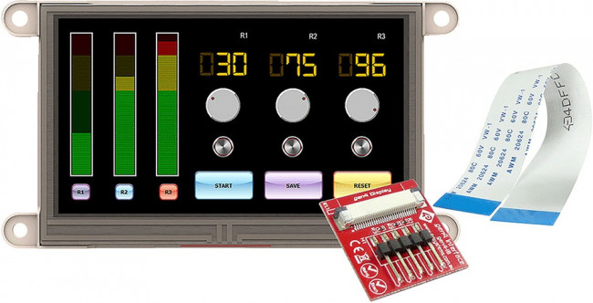 gen4-uLCD-43DT, gen4-uLCD-43DT TFT LCD Colour Display / Touch Screen, 4.3in, 480 x 272pixels gen4-uLCD-43DT, gen4-uLCD-43DT TFT LCD Colour Display / Touch Screen, 4.3in, 480 x 272pixels